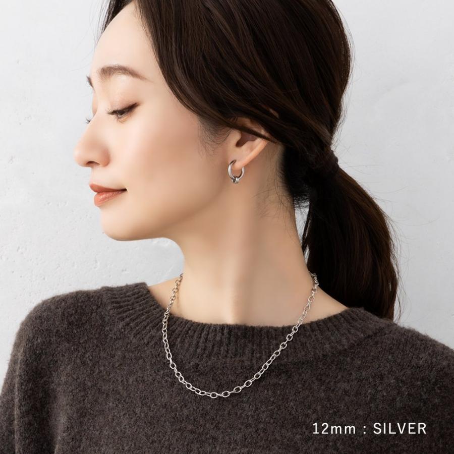 【2月月間目玉商品】新品未使用♡K10台フープピアス(直径12ミリ） Lilas ピアス 三日月フープピアス K10（両耳） レディース