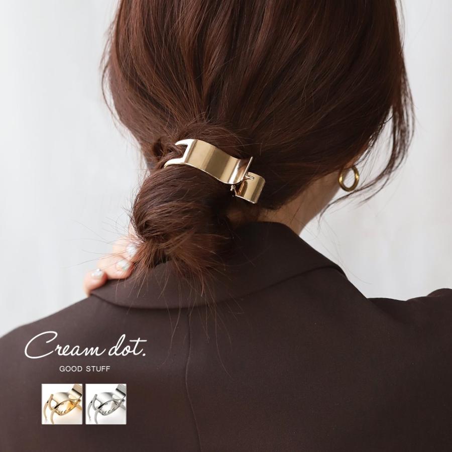 Cream dot. バンスクリップ しっかり留まる ヘアアクセサリー 髪 Cream dot. バンスクリップ しっかり留まる ヘアアクセサリー 髪