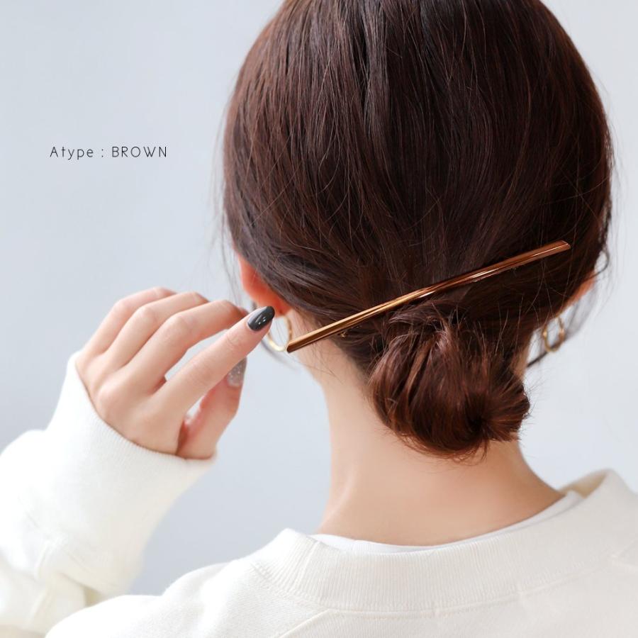 バレッタ  シンプル  ヘアクリップ  ヘアアクセサリー  細い  ロング  スリム  スティックバレッタ  長い  メタル  シャープ ゆうパケット送料無料｜creeam｜07