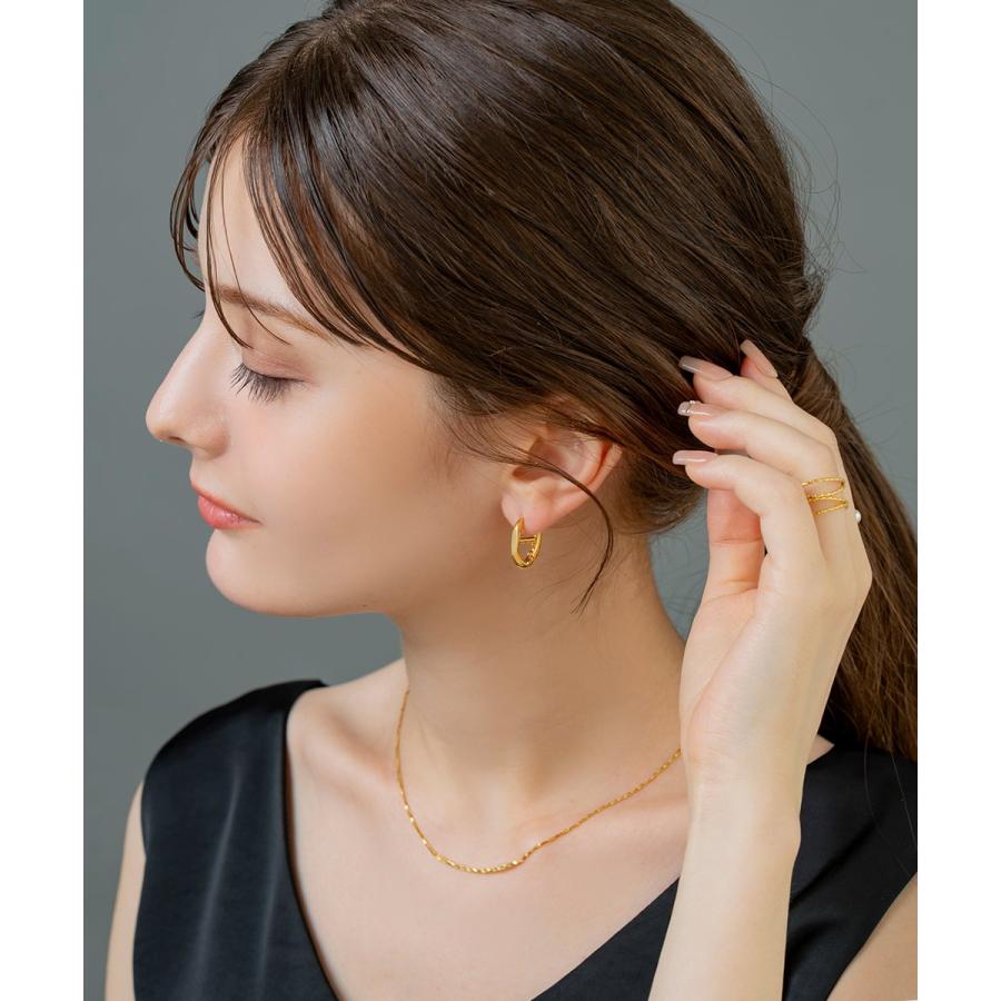 Cream dot.（クリームドット） ピアス フープピアス 18kコーティング