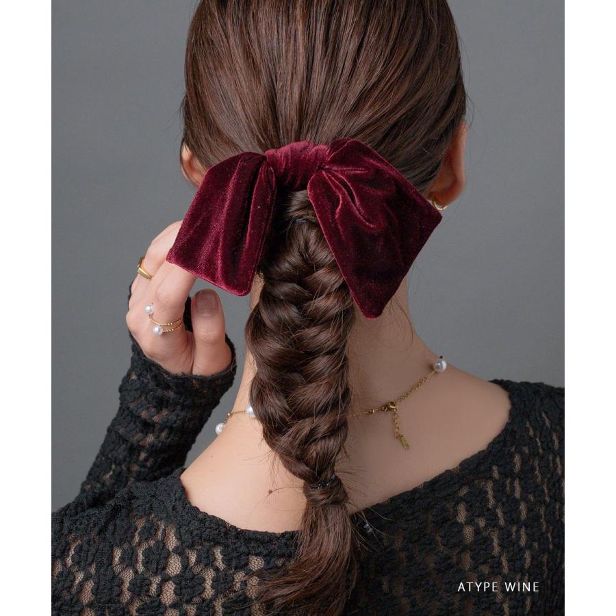 LOEM ベロア シュシュ ボルドー 新品 ロエム ヘアアクセサリー ヘアゴム LOEM ベロア シュシュ ボルドー 新品 ロエム ヘアアクセサリー