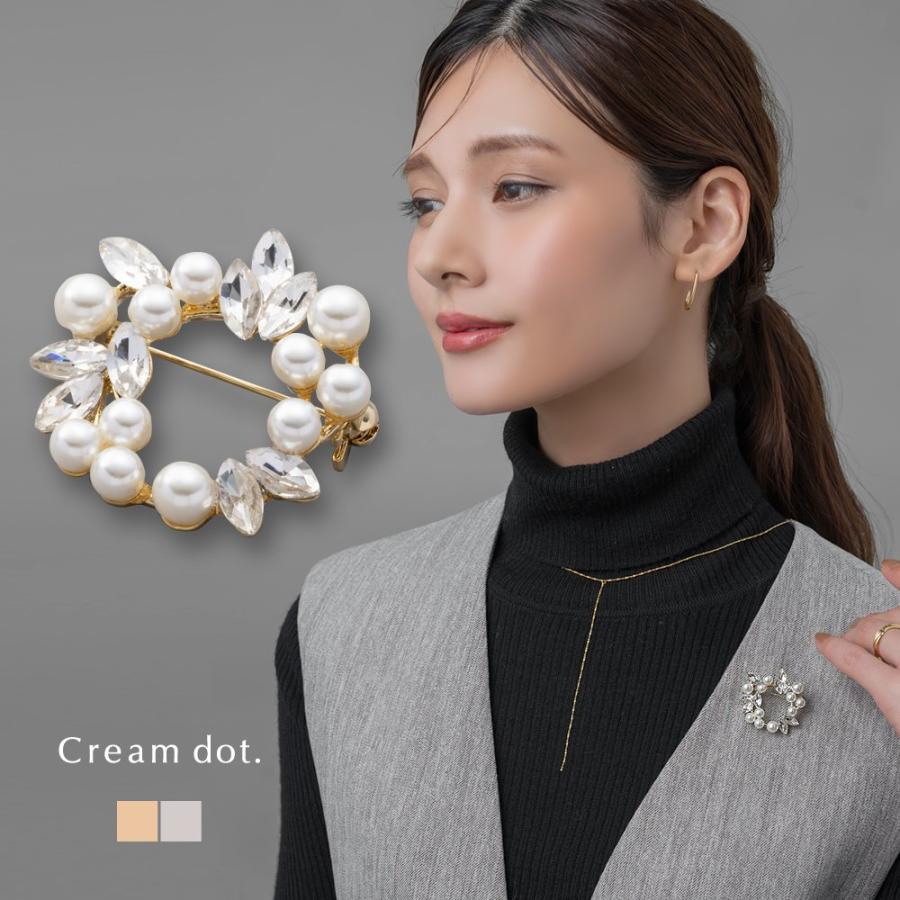 Cream dot.（クリームドット） 【最大30％OFF×全品送料無料】ブローチ