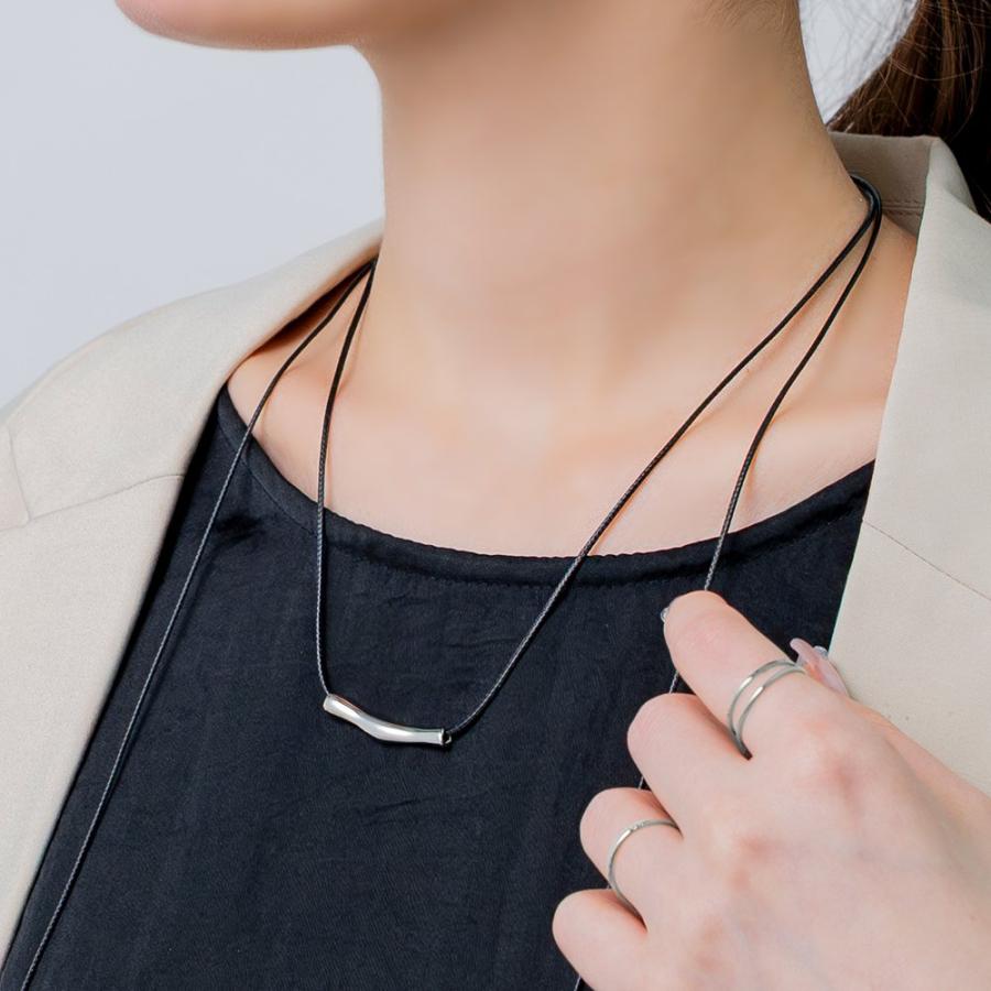ETRE TOKYO ディストーションレザーコードネックレス未使用 ETRE TOKYO 