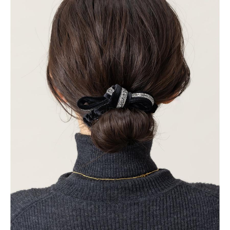 Cream dot.（クリームドット） シュシュ リボン ベロア ベルベット