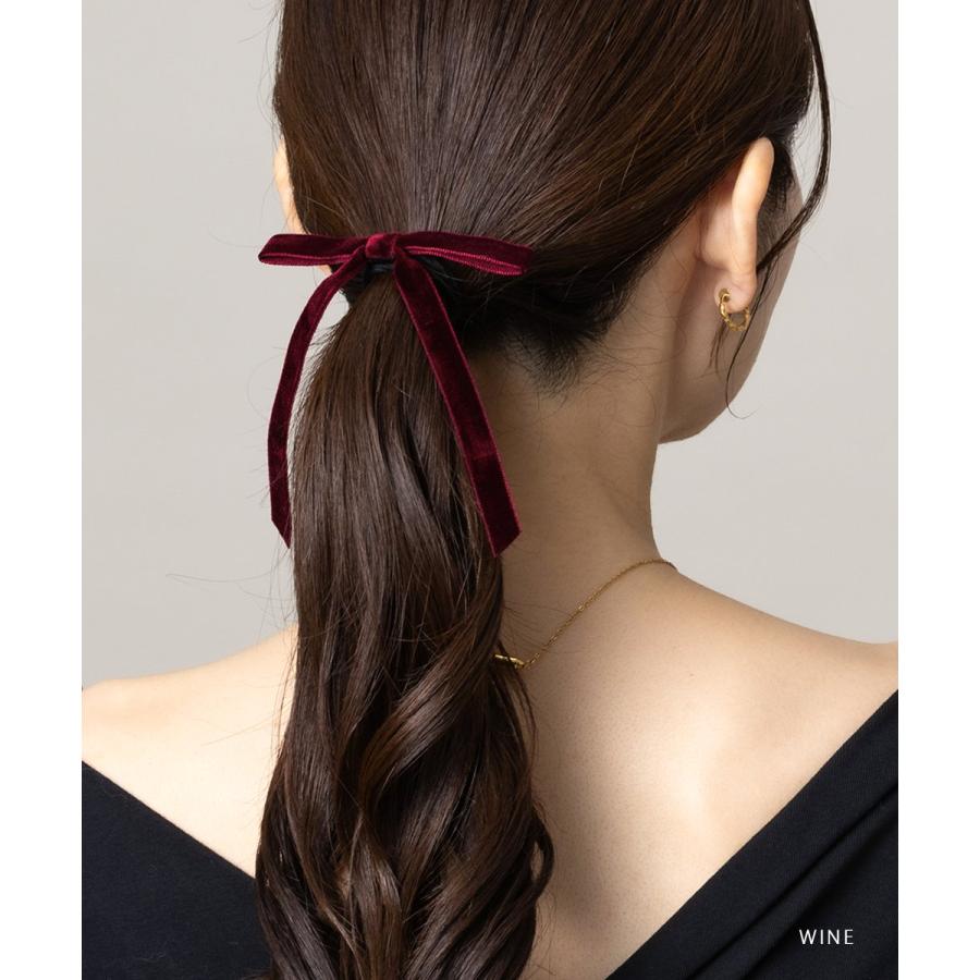Cream dot.（クリームドット） ヘアゴム リボン ベロア ベルベット 微