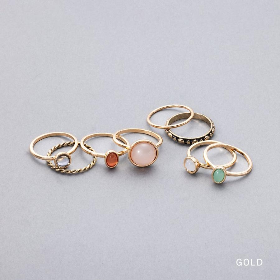 DELIVINAD No.011【リング3個セット】 ハンドメイド Cream dot.（クリームドット） 【最大50％OFF×全品送料無料】金属