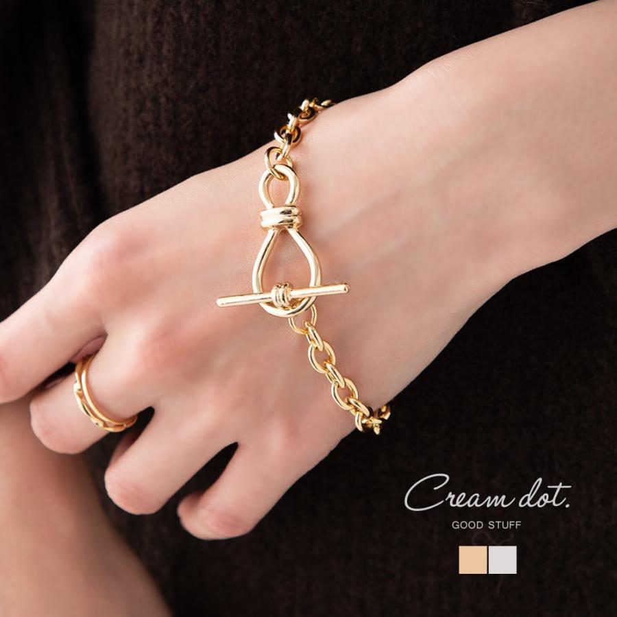 Cream dot. ブレスレット レディース マンテル ノット 大人 上品 Cream dot. ブレスレット レディース マンテル ノット 大人 上品