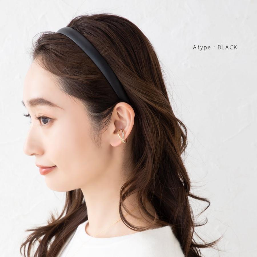 ヘッドバンド ブラック ブラウン レディースアクセサリー レトロ 無地 かわいい 上品 大人 カジュアル きれいめ Cream dot.（クリームドット） カチューシャ 大人 レディース