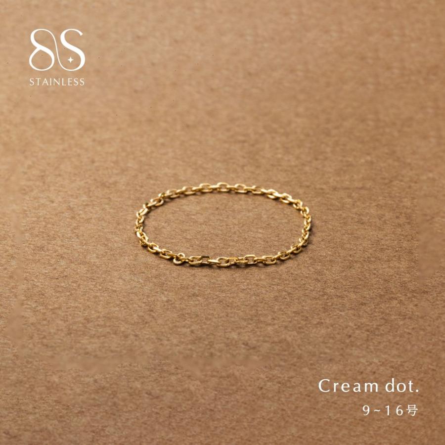 Cream dot. 【本日限定！全品ポイント10倍】ステンレス製 リング 指輪 
