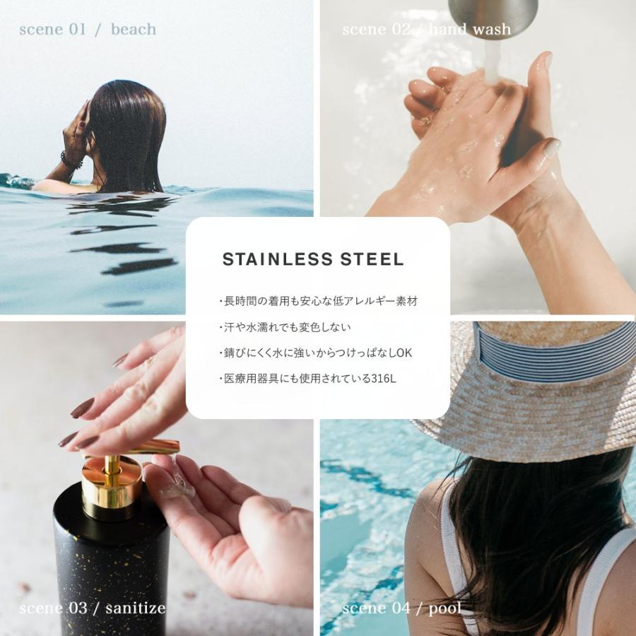 【全品送料無料⇒5月26日23：59迄】ステンレス製 バングル 金属アレルギー 316L 太め ワイド ブレスレット オープンバングル｜creeam｜08