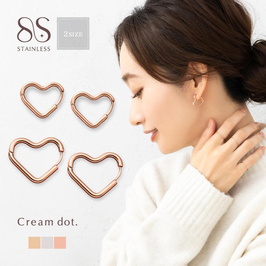 Cream dot.（クリームドット） サージカルステンレス ピアス フープ