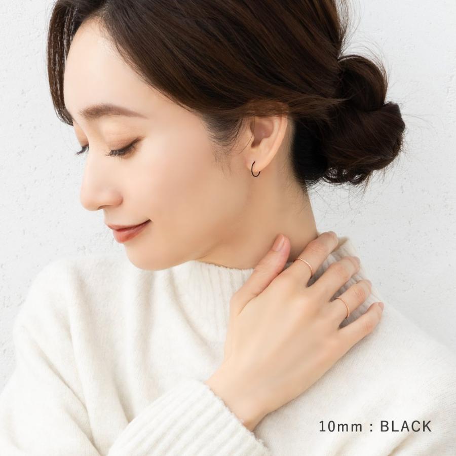 Cream dot. ステンレス製 両耳用 ピアス 金属アレルギー フープ