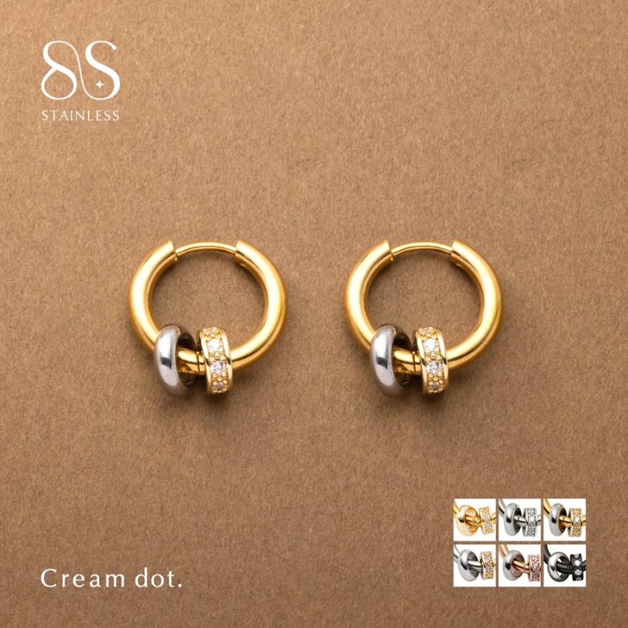 Cream dot.（クリームドット） サージカルステンレス ピアス フープ
