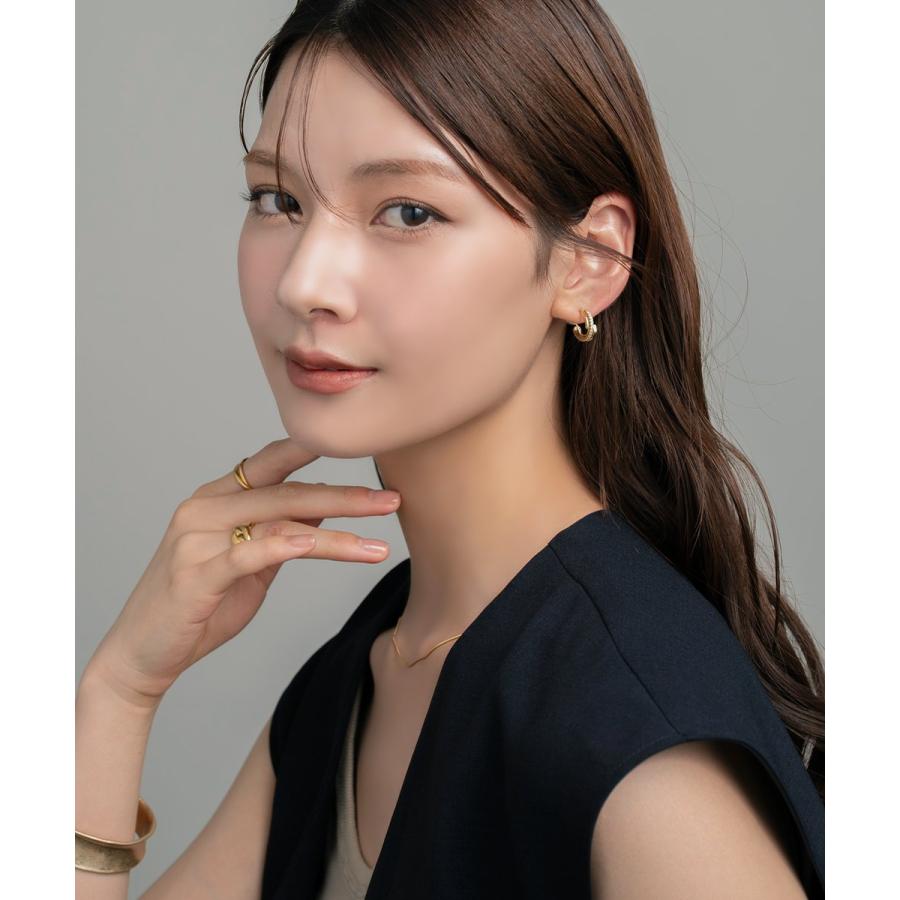 Katie レディース半袖トップス+ウサギポチ+イヤリング Cream dot.（クリームドット） イヤリング ワイヤーフィット 挟むだけ