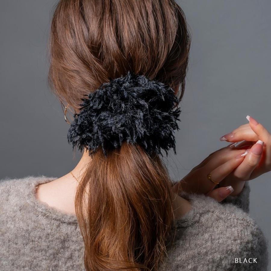 Cream dot.（クリームドット） シュシュ ヘアゴム フェザー ボリューム