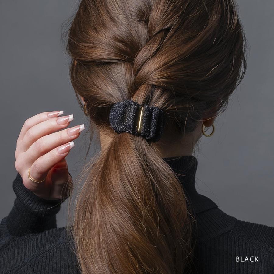 Cream dot. クラップカフ ポニーフック ヘアゴム ラメ