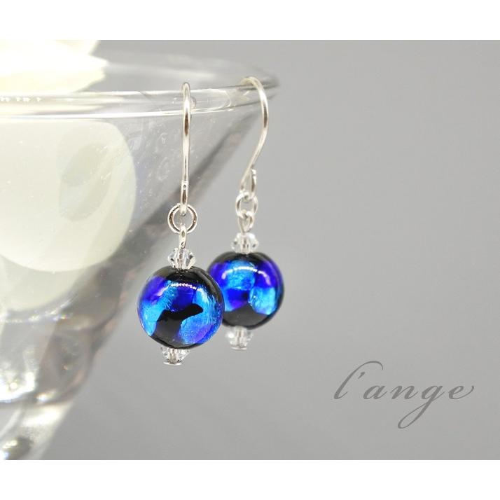 L'ange（ランジュ） 純チタンピアス ホタルガラス 金属アレルギー対応