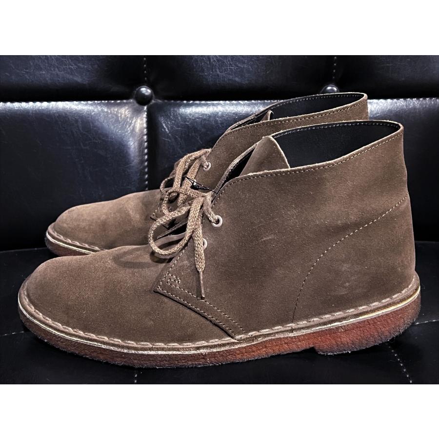 美品 クラークス デザートブーツ ダークブラウン GB6 25cm clarks 