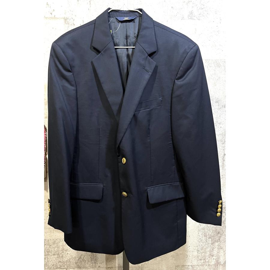送料込 美品 BROOKS BROTHERS 346 メキシコ製 紺ブレザー 38SH 金 