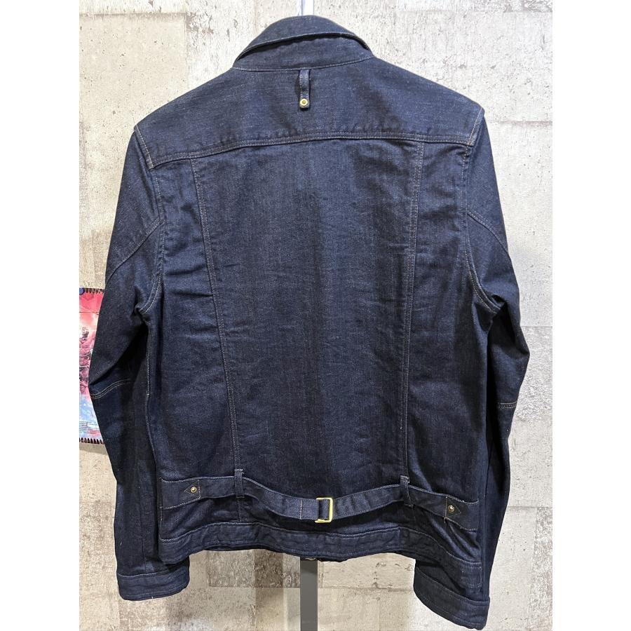 美品 定価18700円 ジョンブル ストレッチ ジップアップ デニムジャケット M メンズ ジージャン JOHN BULL 12216TXY｜creep-shopping｜05