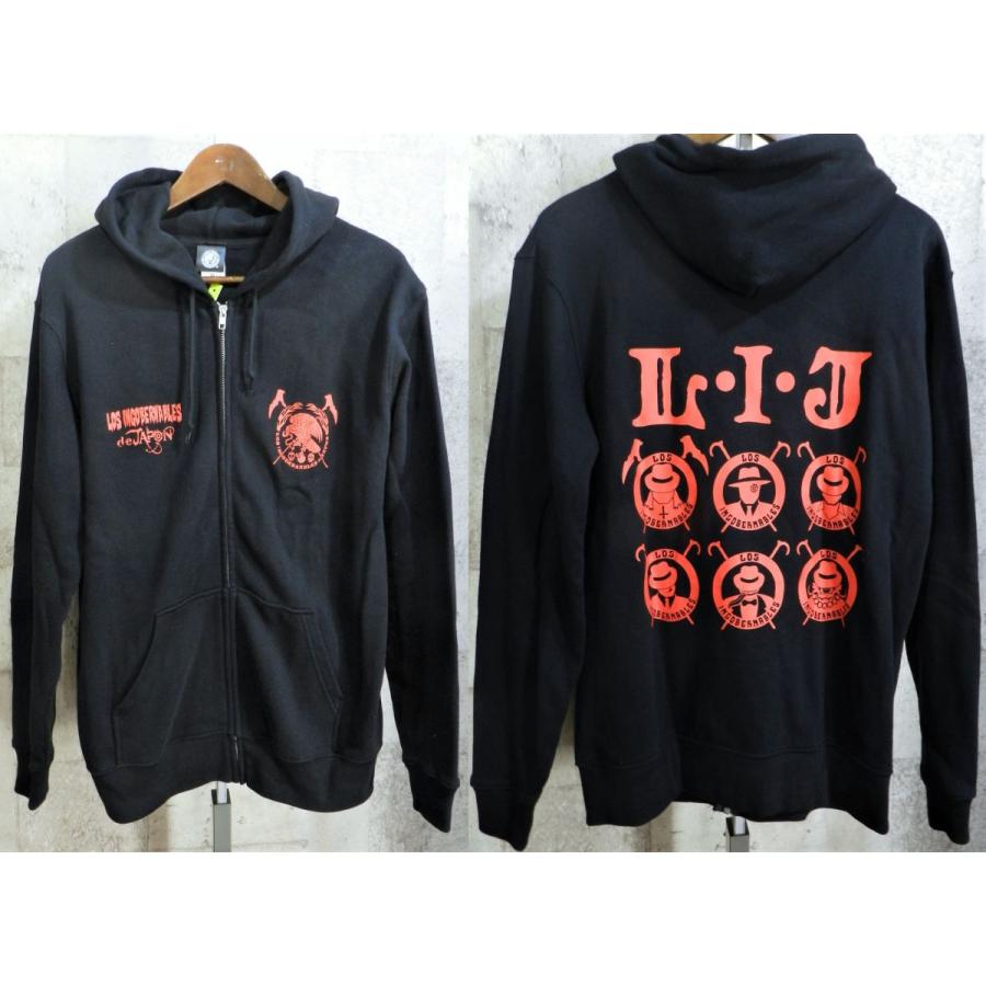 美品 新日本プロレス LOS INGOBERNABLES de JAPON フルジップ パーカー XL 黒 ロス インゴベルナブレス デ ハポン NJPW LIJ｜creep-shopping