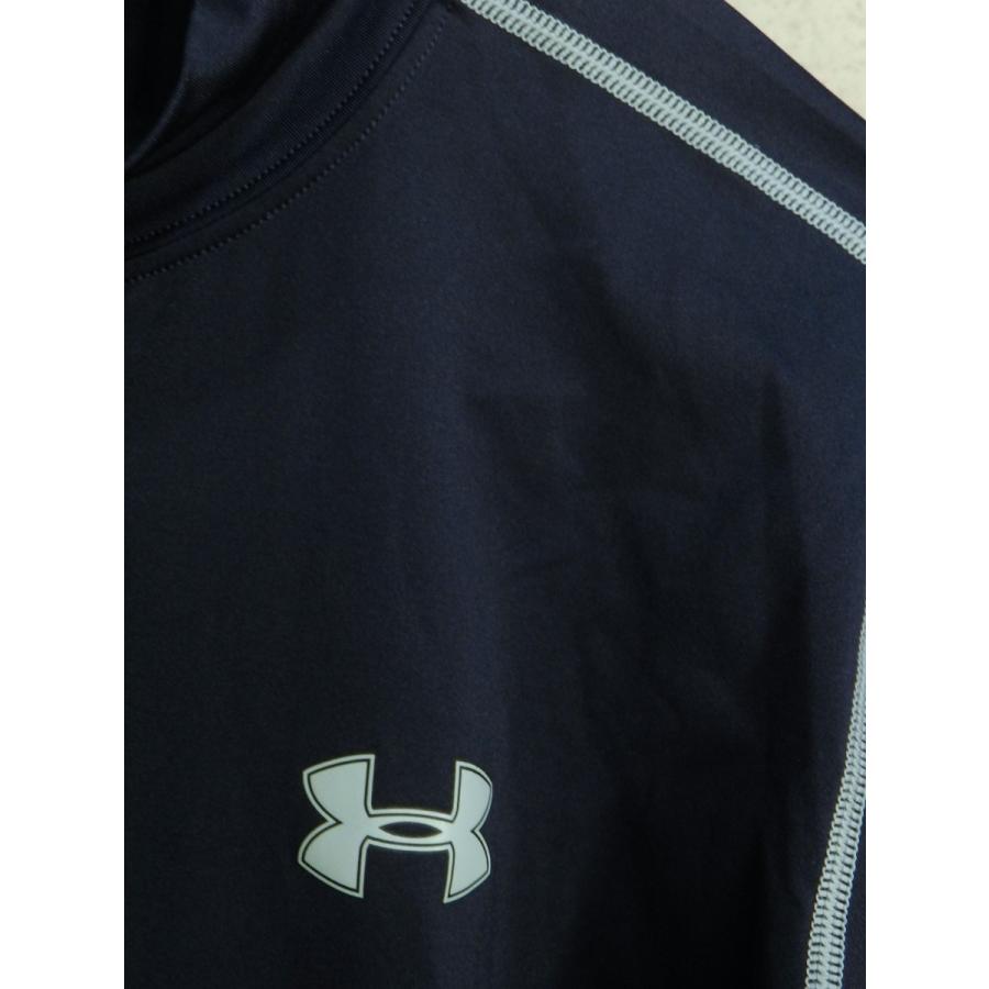 美品 アンダーアーマー ヒートギア L/S モック フィッテッド 紺 M メンズ インナーシャツ UNDER ARMOUR FITTED HEATGEAR長袖｜creep-shopping｜03