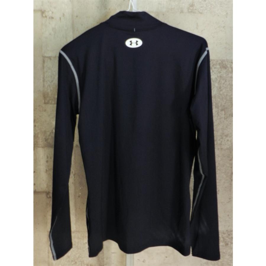 美品 アンダーアーマー ヒートギア L/S モック フィッテッド 紺 M メンズ インナーシャツ UNDER ARMOUR FITTED HEATGEAR長袖｜creep-shopping｜05