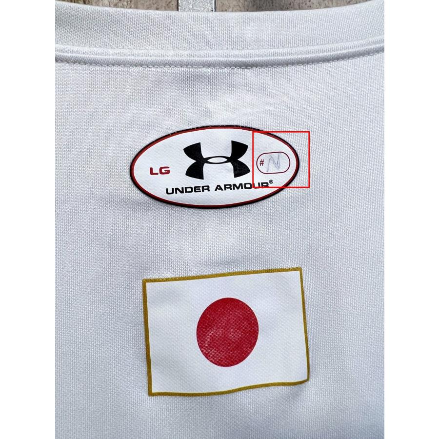 美品 希少 支給品 アンダーアーマー バスケットボール 日本代表 半袖 Tシャツ 白 L (2) アカツキファイブ ジャパン｜creep-shopping｜05