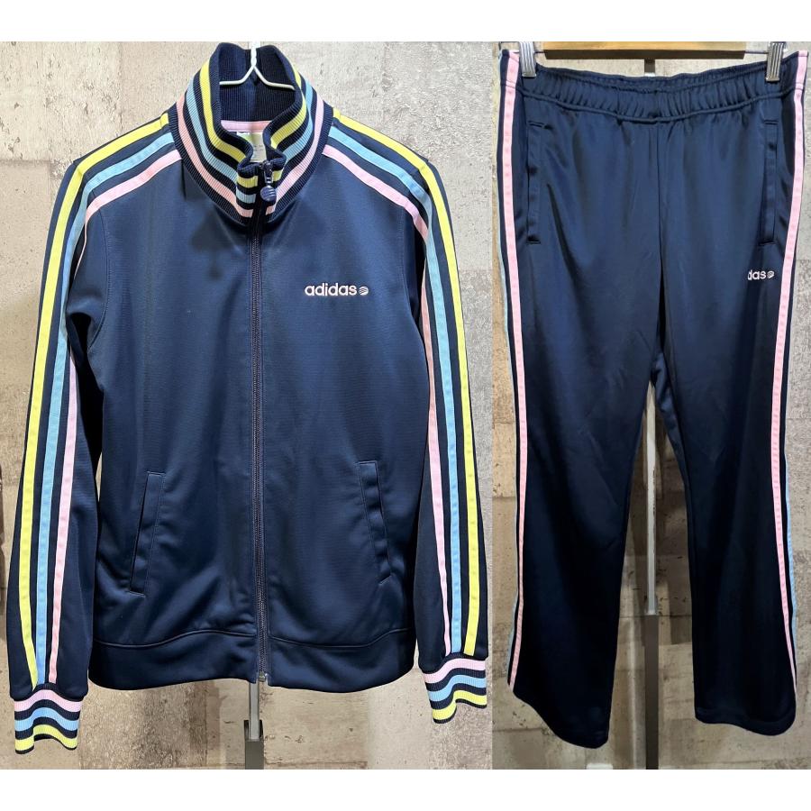 新品 adidas アディダス ジャージ上 ネイビー レディースL