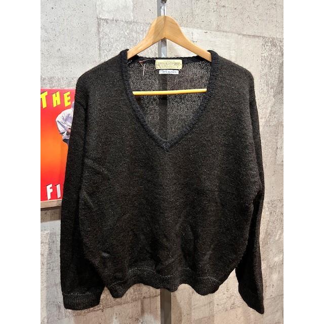 UNIVERSITY SHOP アルパカ100％ Vネック セーター M メンズ ブラウン 