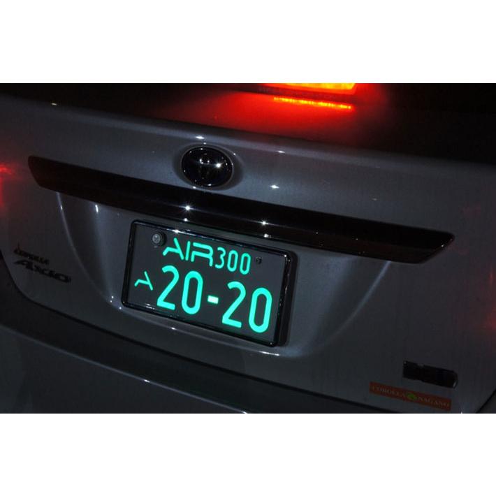 LED 字光式ナンバープレート AIR エアー 前後2枚入り+電源ケーブル