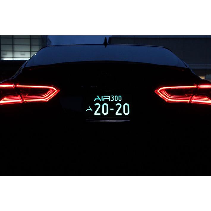 LED 字光式ナンバープレート AIR エアー 前後2枚入り+電源ケーブル
