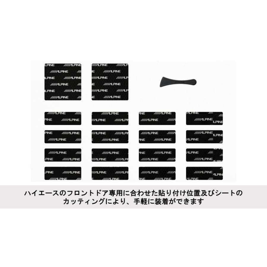 ALPINE(アルパイン) トヨタ・ハイエース 車種専用デッドニングキット KTX-DS01-HI | ALPINE | 02