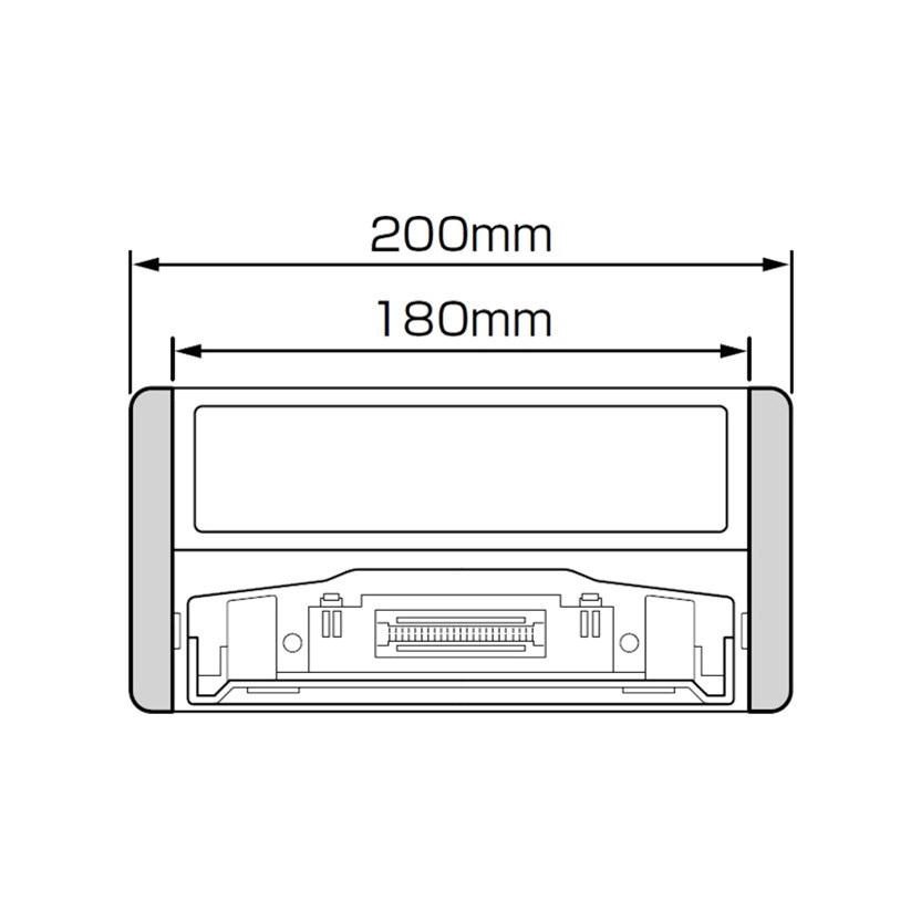 【在庫あり即納!!】アルパイン KTX-SP200DA カーナビ ディスプレイ オーディオ 用 トヨタ 200mm開口車用 スペーサー パネル | ALPINE | 01