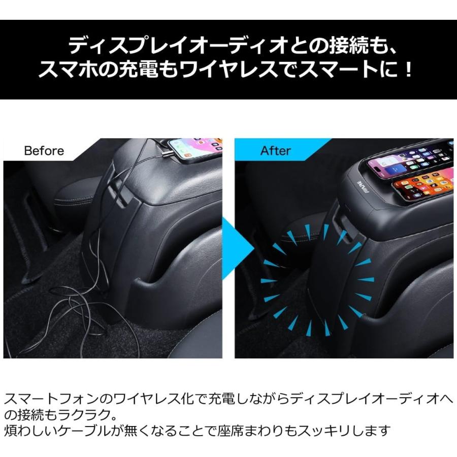 アルパイン KTX-WLC2-HI-200 センターコンソール取付型 ワイヤレスW充電器 ハイエース 200系 4型 5型 6型 7型 8型 ダークプライム2 対応 | ALPINE | 02