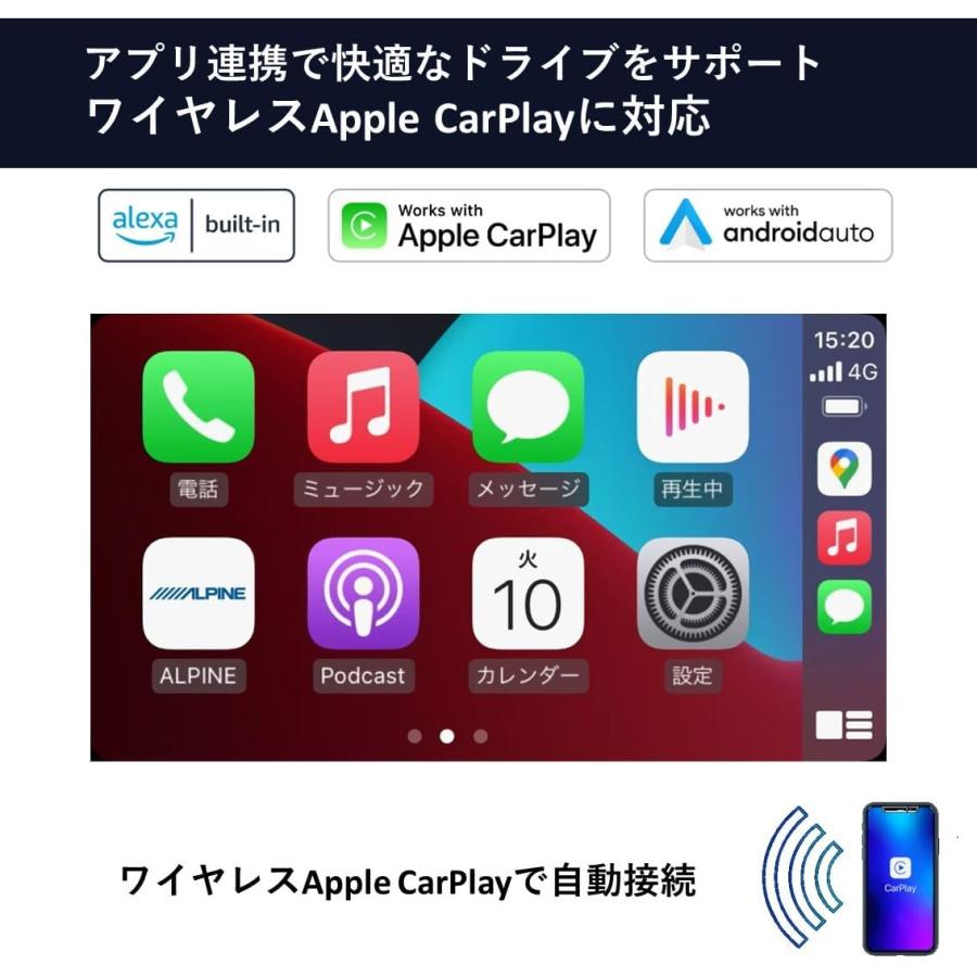 アルパイン XF11NX2S-HI-200-PM 11型WXGA カーナビゲーション フローティングビッグX シンプルモデル 200系 ハイエース専用 | ALPINE | 03