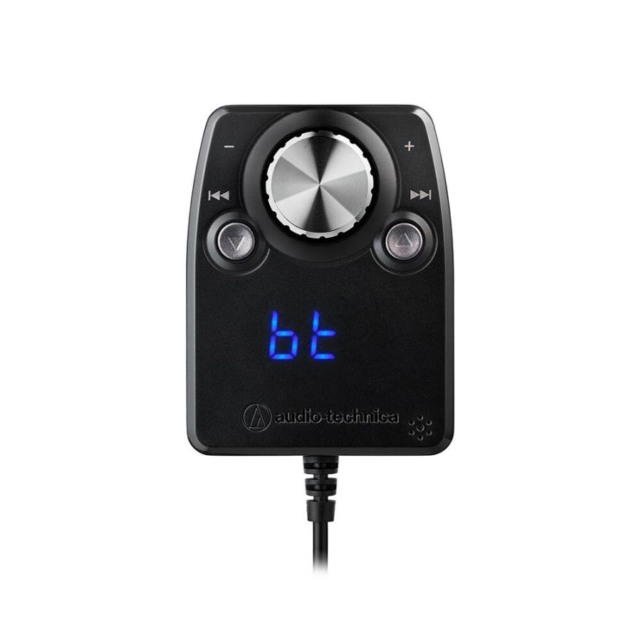 オーディオテクニカ AT-BTR5 BK Bluetooth搭載 ハンズフリー機能付 オーディオレシーバー 車載用 ソケット分離型 ブラック | オーディオテクニカ | 01