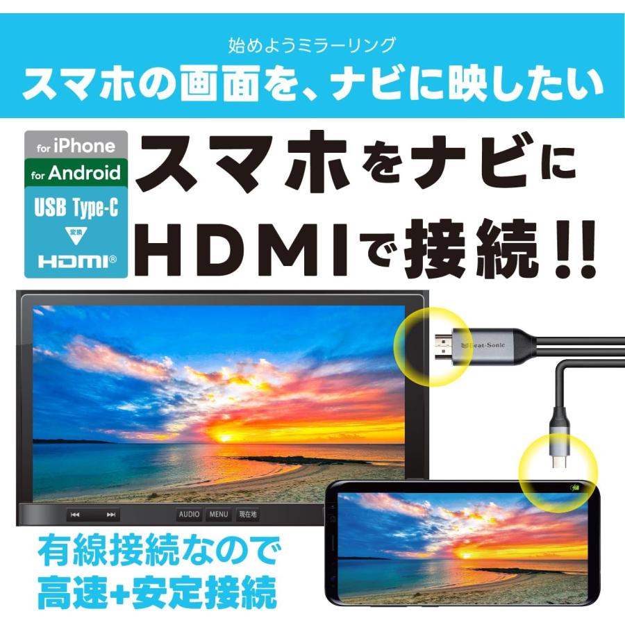 BeatーSonic ビートソニック MA04 ミラーリングアダプター 1.8m