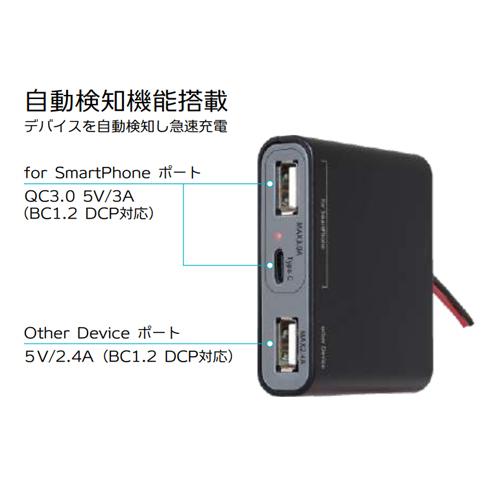 BeatーSonic（ビートソニック） UCH3E USB電源ユニット 12V 24V 対応