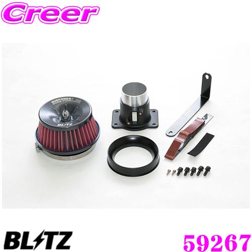 BLITZ ブリッツ No.59267 10系 ヤリスハイブリッド用 サスパワー コアタイプLM エアクリーナー SUS POWER CORE TYPE LM-RED｜creer-net