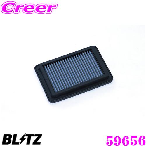 BLITZ ブリッツ WD-869B No.59656 パワーエアフィルター LM ダイハツ LA650系 タント タントカスタム / LA850系 ムーブキャンバス 等用