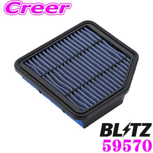 BLITZ ST-52B No.59570 SUS POWER AIR FILTER LM トヨタ マークX