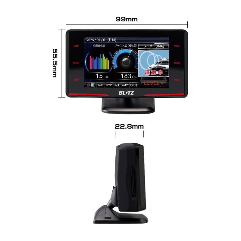 BLITZ（ブリッツ） 2026年最新 レーザー＆レーダー探知機 直接配線