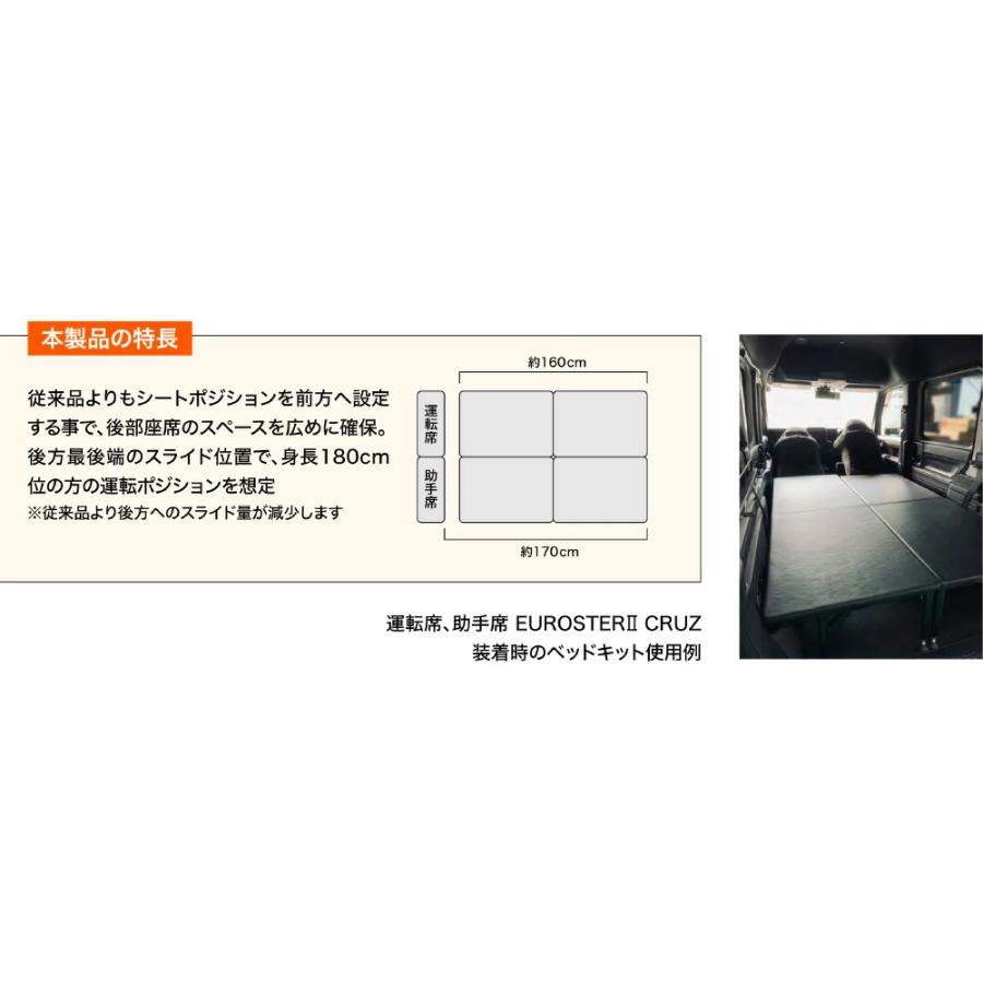ミニレールサンプル＆ボタンシート BRIDE（ブリッド） シートレール N-VAN JJ1 JJ2 LBタイプ H236LB 助手