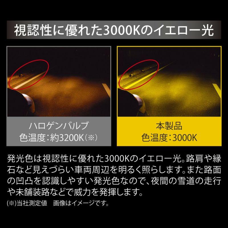 カーメイト BW5151 GIGA LEDフォグバルブ H8/H11/H16 F5000S 3000K 