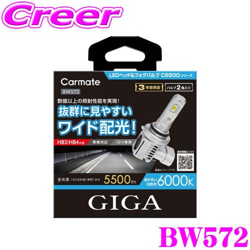 カーメイト（CARMATE） BW572 GIGA LEDヘッド&フォグバルブ C5500