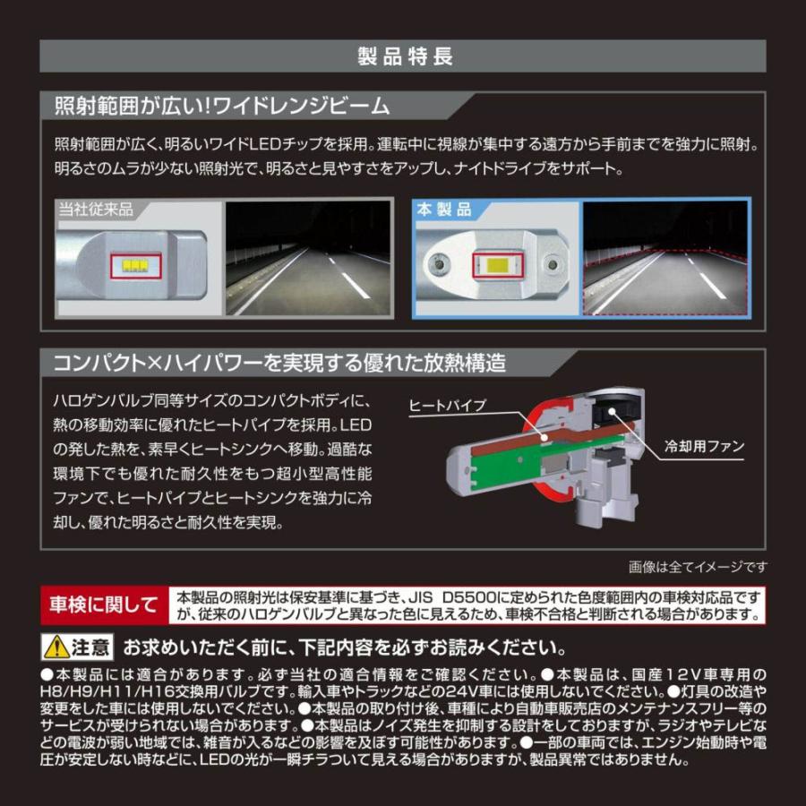 カーメイト（CARMATE） BW573 GIGA LEDヘッド&フォグバルブ C5500