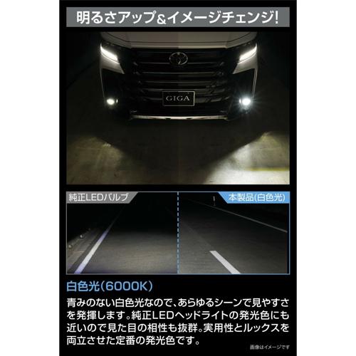 カーメイト GIGA LED 6000K/3000K BW584 BW584 GIGA LEDフォグバルブ S3500GSD デュアルカラー6000K