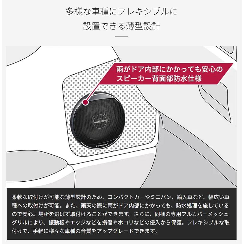 カロッツェリア TS-A6971F 16cm×24cm 楕円 コアキシャル 4way