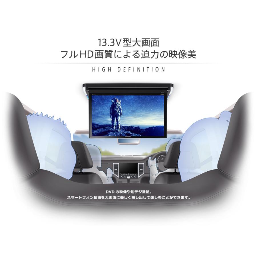 カロッツェリア TVM-FW1300II-B 13インチ フルHD フリップダウン カロッツェリア TVM-FW1300II-B 13インチ フルHD フリップダウン